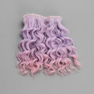 15*100cm High Quality Screw Curly Hair Extensions for All Dolls DIY Hair Wigs Heat Resistant Fiber Hair Wefts Accessories toys