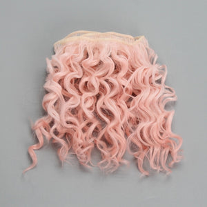 15*100cm High Quality Screw Curly Hair Extensions for All Dolls DIY Hair Wigs Heat Resistant Fiber Hair Wefts Accessories toys