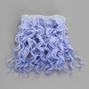 15*100cm High Quality Screw Curly Hair Extensions for All Dolls DIY Hair Wigs Heat Resistant Fiber Hair Wefts Accessories toys