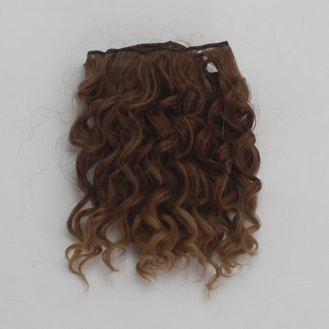 15*100cm High Quality Screw Curly Hair Extensions for All Dolls DIY Hair Wigs Heat Resistant Fiber Hair Wefts Accessories toys