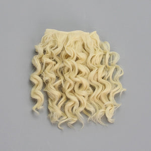 15*100cm High Quality Screw Curly Hair Extensions for All Dolls DIY Hair Wigs Heat Resistant Fiber Hair Wefts Accessories toys