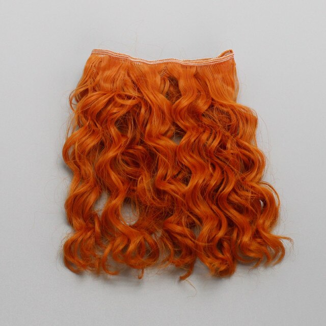 15*100cm High Quality Screw Curly Hair Extensions for All Dolls DIY Hair Wigs Heat Resistant Fiber Hair Wefts Accessories toys