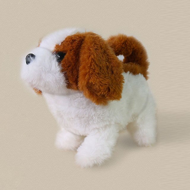 Robot Dog Electronic Dog Plush Puppy Jump Wag Tail Leash Teddy Toys Walk Bark Funny Toys For Children Birthday Gift