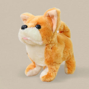 Robot Dog Electronic Dog Plush Puppy Jump Wag Tail Leash Teddy Toys Walk Bark Funny Toys For Children Birthday Gift