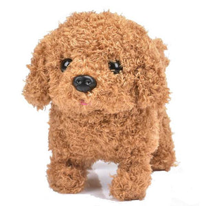 Robot Dog Electronic Dog Plush Puppy Jump Wag Tail Leash Teddy Toys Walk Bark Funny Toys For Children Birthday Gift