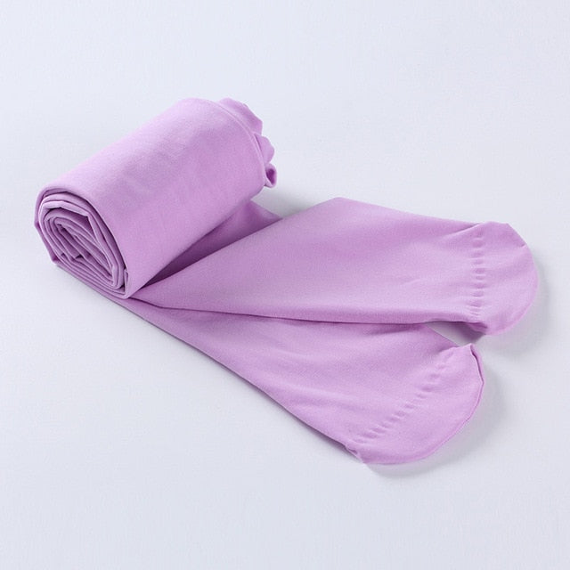 Spring/autumn candy color children tights  for baby girls kids cute velvet pantyhose tights stockings for girls dance tights