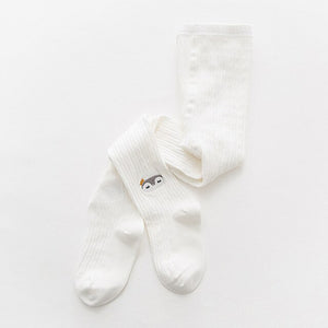 YWHUANSEN Spring Autumn Knitted Children Pantyhose Cotton Double Needle Tights for Girls Cute Animal Baby Girl Winter Clothes