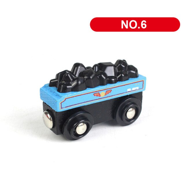 1PC Wooden Magnetic Train Car Locomotive Toy Wood Railway Car Accessories Toys for Kids Gifts Fit Wood New Biro Thomas Tracks