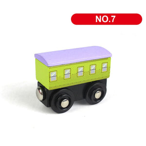 1PC Wooden Magnetic Train Car Locomotive Toy Wood Railway Car Accessories Toys for Kids Gifts Fit Wood New Biro Thomas Tracks