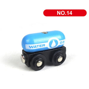 1PC Wooden Magnetic Train Car Locomotive Toy Wood Railway Car Accessories Toys for Kids Gifts Fit Wood New Biro Thomas Tracks