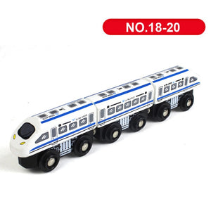 1PC Wooden Magnetic Train Car Locomotive Toy Wood Railway Car Accessories Toys for Kids Gifts Fit Wood New Biro Thomas Tracks