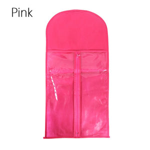 Alileader Pink Black Hair Bag With Wig Storage Holder For Hairpieces Non-woven Transparent  Wig Accessories Wigs Storage Bag