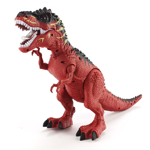 Electric Dinosaur Tyrannosaurus Rex Walking Light Sounds Animal Model Toys For Boys Electricial Lay Egg Dinosaur Outdoor Toy