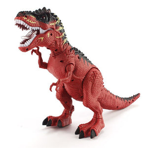 Electric Dinosaur Tyrannosaurus Rex Walking Light Sounds Animal Model Toys For Boys Electricial Lay Egg Dinosaur Outdoor Toy