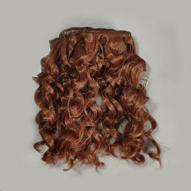 15*100cm High Quality Screw Curly Hair Extensions for All Dolls DIY Hair Wigs Heat Resistant Fiber Hair Wefts Accessories toys