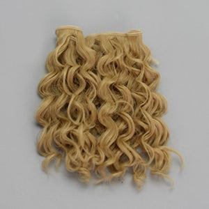 15*100cm High Quality Screw Curly Hair Extensions for All Dolls DIY Hair Wigs Heat Resistant Fiber Hair Wefts Accessories toys