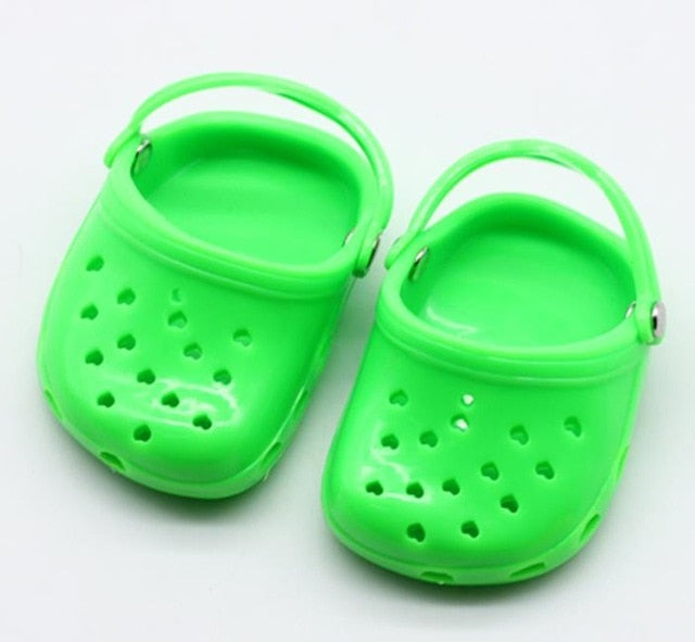 New Sandal Plastic Shoes For 43cm Baby Dolls 17 inch Born Dolls Shoes