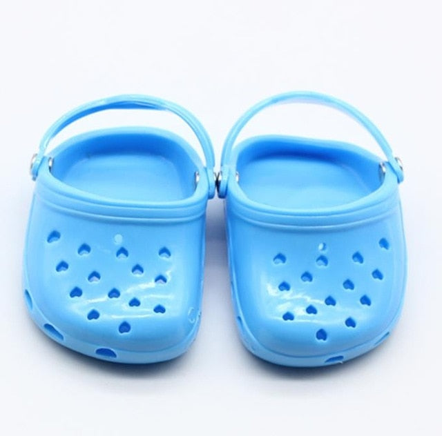 New Sandal Plastic Shoes For 43cm Baby Dolls 17 inch Born Dolls Shoes