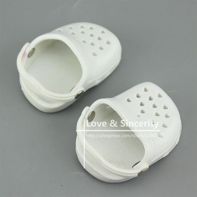 New Sandal Plastic Shoes For 43cm Baby Dolls 17 inch Born Dolls Shoes