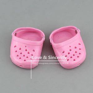 New Sandal Plastic Shoes For 43cm Baby Dolls 17 inch Born Dolls Shoes