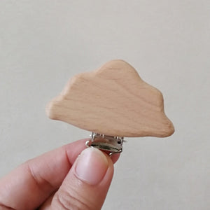1pc New Arrival Lovely Wooden Pacifier Clip Natural Beech Wood Baby Pacifier Clips Dummy Clips DIY Pacifier Chain Accessory