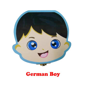 Wooden Baby Tooth Box English /Spanish /Portuguese Milk Teeth Umbilical Organizer Storage Boys Girls Souvenir Case Baby Gifts