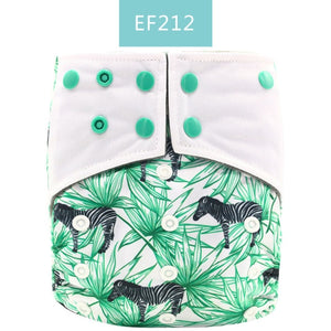 Happy Flute Washable and Reusable Baby Bamboo Charcoal Pocket Cloth Diaper With One Opening Fit 3-15kg Baby