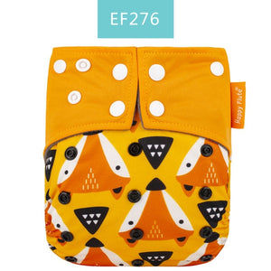 Happy Flute Washable and Reusable Baby Bamboo Charcoal Pocket Cloth Diaper With One Opening Fit 3-15kg Baby