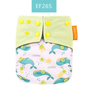 Happy Flute Washable and Reusable Baby Bamboo Charcoal Pocket Cloth Diaper With One Opening Fit 3-15kg Baby