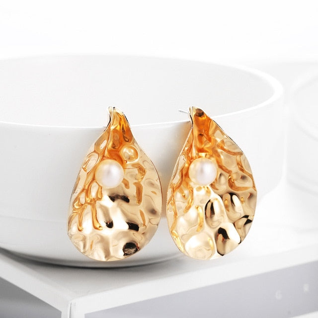 WYBU Summer Style Golden Drop Earrings For Women Geomatric Black Long Hanging Earring Triangle Bts Jewelry Earing bijouterie
