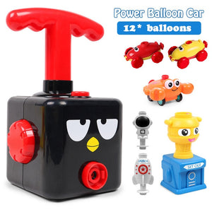 NEW Power Balloon Launch Tower Toy Puzzle Fun Education Inertia Air Power Balloon Car  Science Experimen Toy for Children Gift