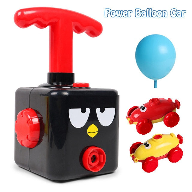 NEW Power Balloon Launch Tower Toy Puzzle Fun Education Inertia Air Power Balloon Car  Science Experimen Toy for Children Gift