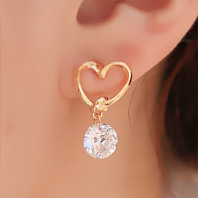 2020 New Fashion Simulated Pearls Pendient  Angel Wings Leaf Feather Flowers Stud Earrings For Women Wedding Jewelry