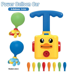 NEW Power Balloon Launch Tower Toy Puzzle Fun Education Inertia Air Power Balloon Car  Science Experimen Toy for Children Gift
