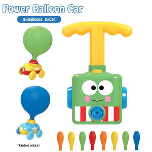 NEW Power Balloon Launch Tower Toy Puzzle Fun Education Inertia Air Power Balloon Car  Science Experimen Toy for Children Gift
