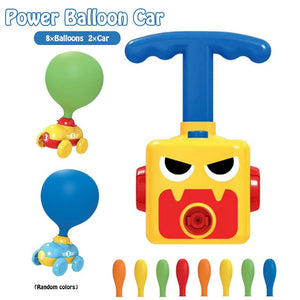 NEW Power Balloon Launch Tower Toy Puzzle Fun Education Inertia Air Power Balloon Car  Science Experimen Toy for Children Gift