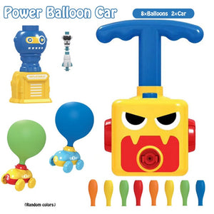 NEW Power Balloon Launch Tower Toy Puzzle Fun Education Inertia Air Power Balloon Car  Science Experimen Toy for Children Gift