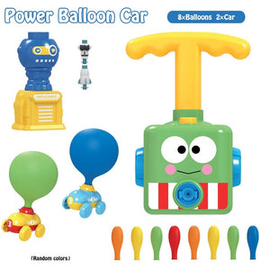 NEW Power Balloon Launch Tower Toy Puzzle Fun Education Inertia Air Power Balloon Car  Science Experimen Toy for Children Gift