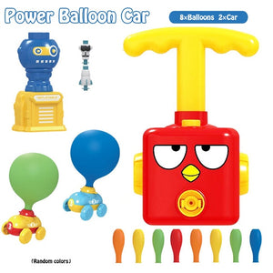 NEW Power Balloon Launch Tower Toy Puzzle Fun Education Inertia Air Power Balloon Car  Science Experimen Toy for Children Gift
