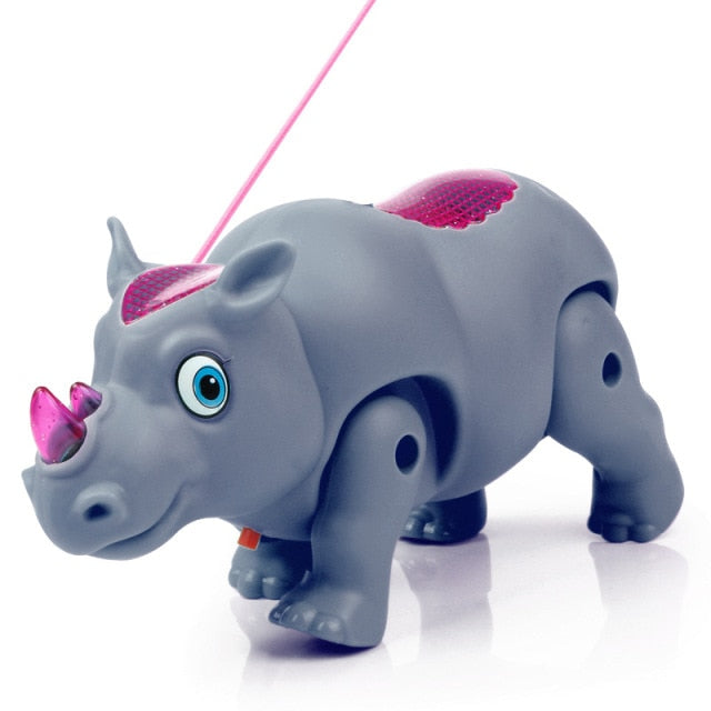 2019 New Pink Color Electric Walking Pig Toy With Light Musical Kids Funny Electronics Toy Children Birthday Gift Toys