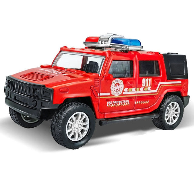 1:43 Simulation Kids Police Toy Car Model Pull Back Alloy Diecast Off-road Vehicles Collection Gifts Toys for Boys Children S028