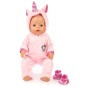New Pajamas Fit For 17Inches Zapf Baby Born Doll 43cm Born Babies Doll Clothes