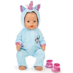 New Pajamas Fit For 17Inches Zapf Baby Born Doll 43cm Born Babies Doll Clothes