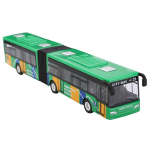 1:64 18cm Blue Red Green Metal Diecast Model Vehicle Shuttle Bus Cars Toys Small Baby Pull Back Toy Vehicle Gift For Kids
