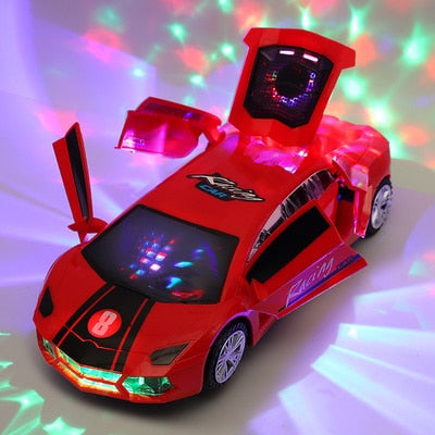 Electric dancing deformation rotating universal police car toy car boy toy child kid girl car Christmas birthday gift