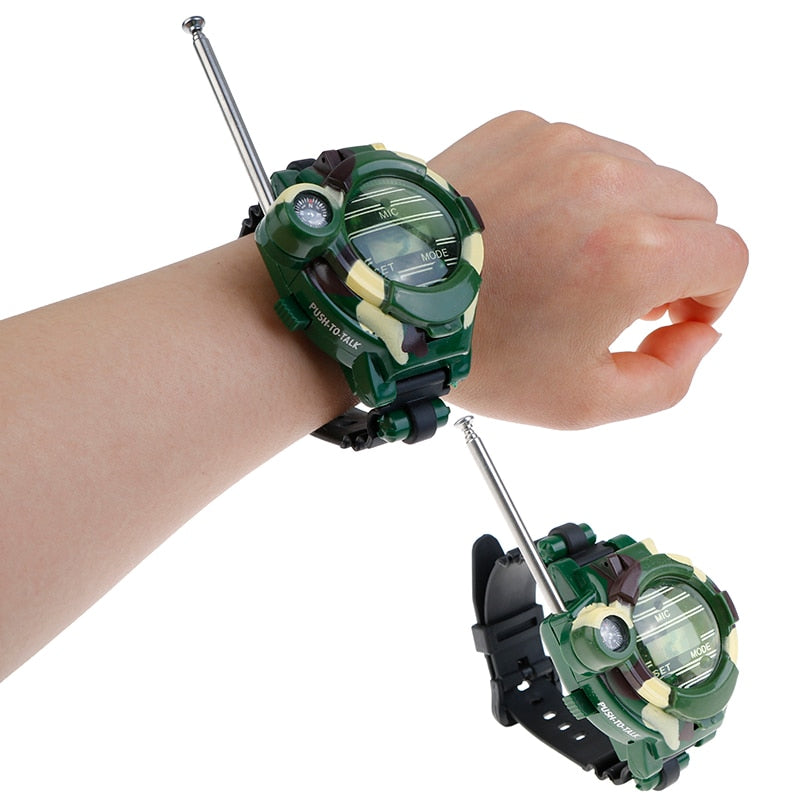 Children Education Toys 2PCS Toy Walkie Talkies Watches Walkie Talkie Children Watch Radio Outdoor Interphone Toy Outdoor