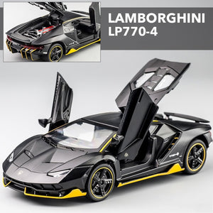 LP770 750 1:32 Lamborghinis Car Alloy Sports Car Model Diecast Sound Super Racing Lifting Tail Hot Car Wheel For Children Gifts