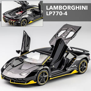 LP770 750 1:32 Lamborghinis Car Alloy Sports Car Model Diecast Sound Super Racing Lifting Tail Hot Car Wheel For Children Gifts