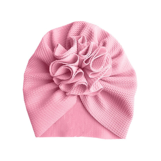 Cute Flower Baby Hat Toddler Turban Infant Head wraps Kids Bonnet Newborn Toddler Beanie Cap for  0-18m