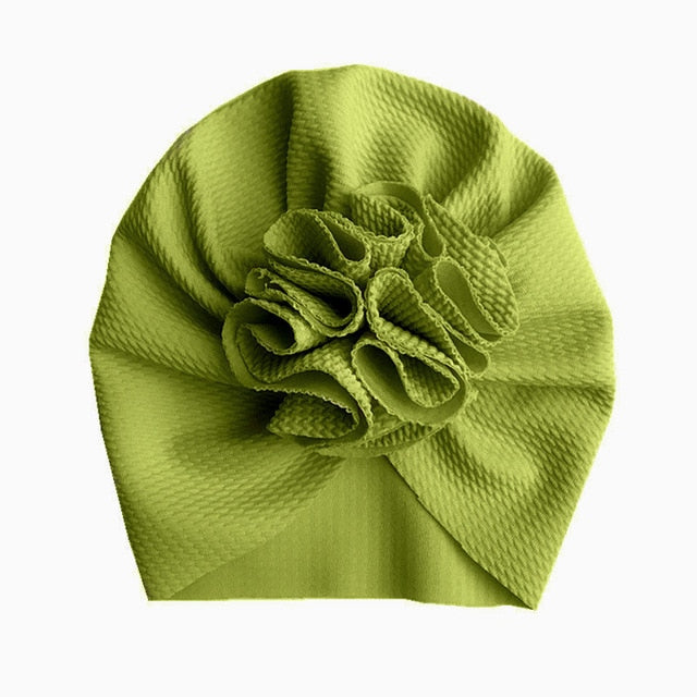 Cute Flower Baby Hat Toddler Turban Infant Head wraps Kids Bonnet Newborn Toddler Beanie Cap for  0-18m